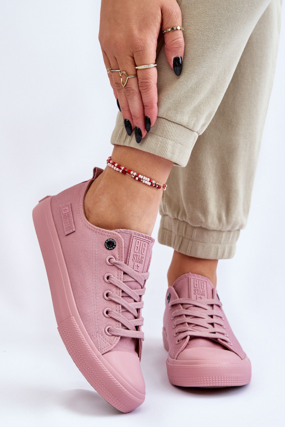 Women's Classic Low Sneakers Big Star Pink