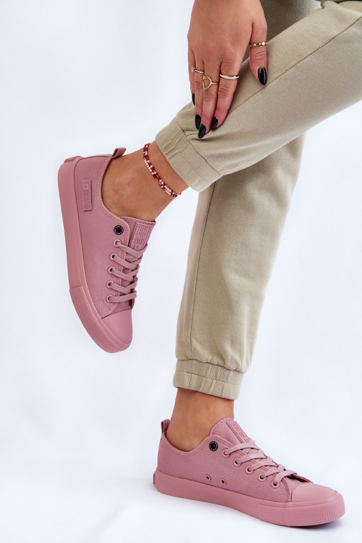 Women's Classic Low Sneakers Big Star LL274027 Pink Women's Classic Low Sneakers Big Star LL274027 Pink