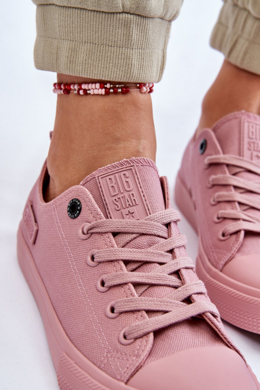 Women's Classic Low Sneakers Big Star LL274027 Pink Women's Classic Low Sneakers Big Star LL274027 Pink