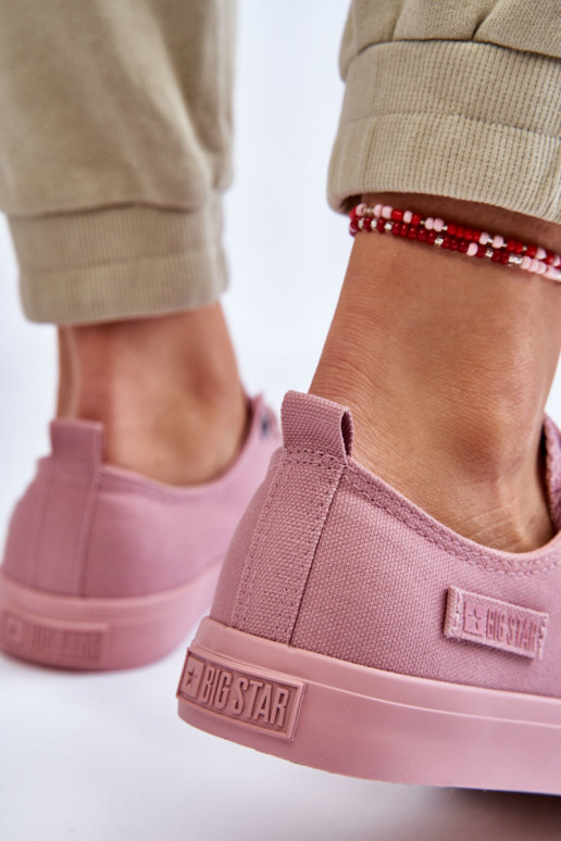 Women's Classic Low Sneakers Big Star LL274027 Pink Women's Classic Low Sneakers Big Star LL274027 Pink