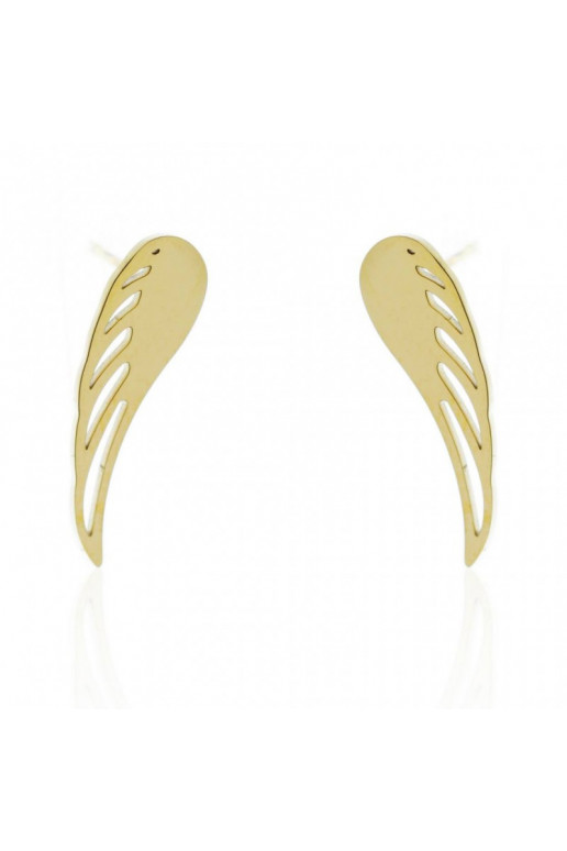 gold color-plated stainless steel earrings KST2062