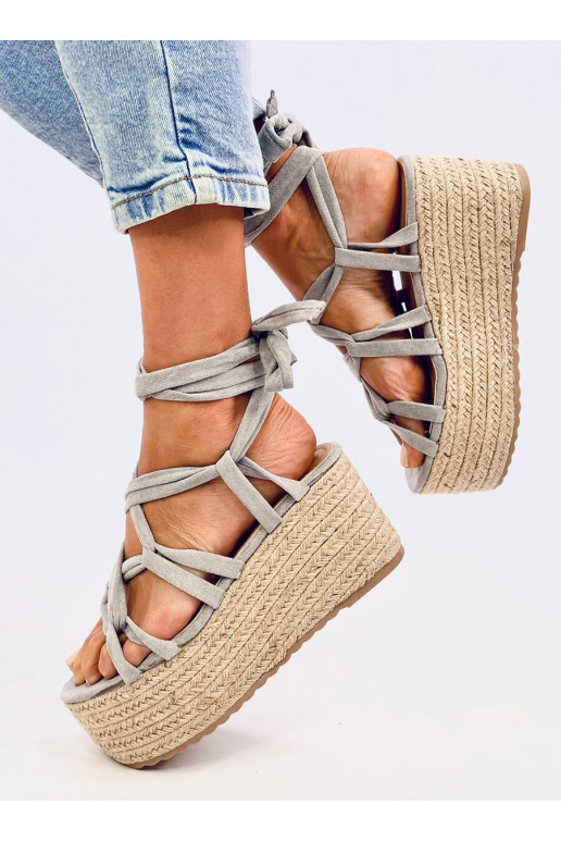 espadrilles with platform MANON GREY