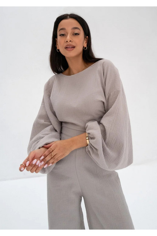 Alines - Taupe muslin top