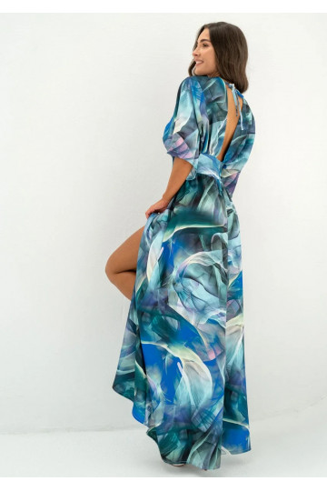 Alayah - Blue printed maxi... 2