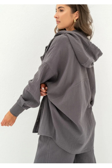 - Graphite muslin oversize... 2