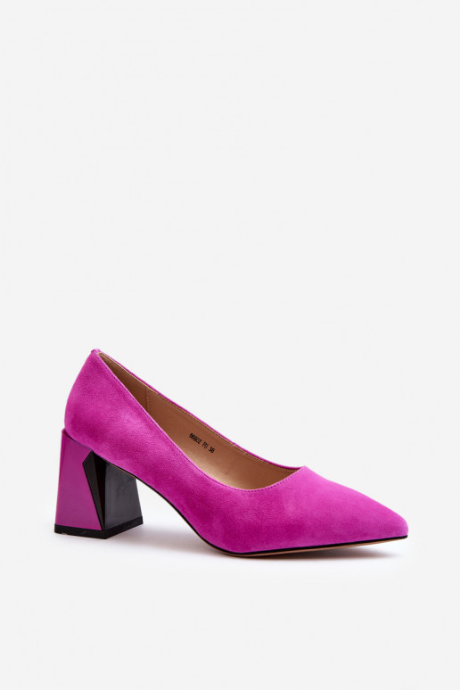 Suede Court Shoes with Stiletto Heel Fuchsia Alessyndra Suede Court Shoes with Stiletto Heel Fuchsia Alessyndra