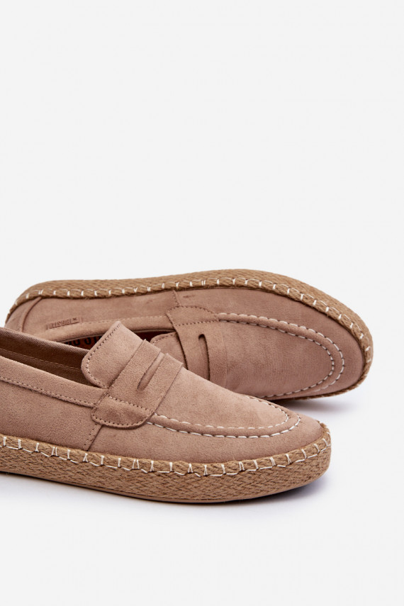 Eco Suede Espadrilles Men's Big Star Beige