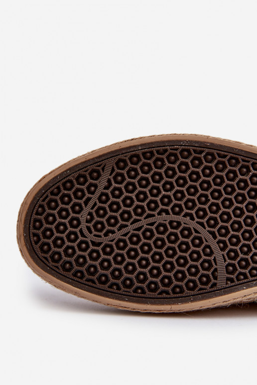 Eco Suede Espadrilles Men's Big Star Beige