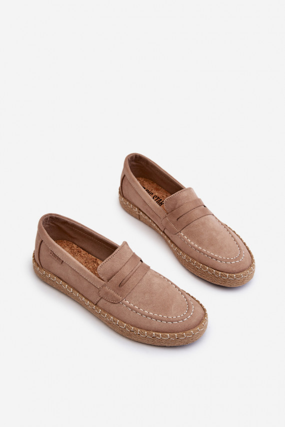 Eco Suede Espadrilles Men's Big Star Beige