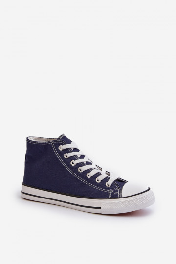 Navy Blue Women's Sneakers Socerio 2