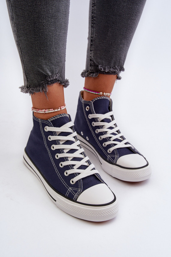 Navy Blue Women's Sneakers Socerio