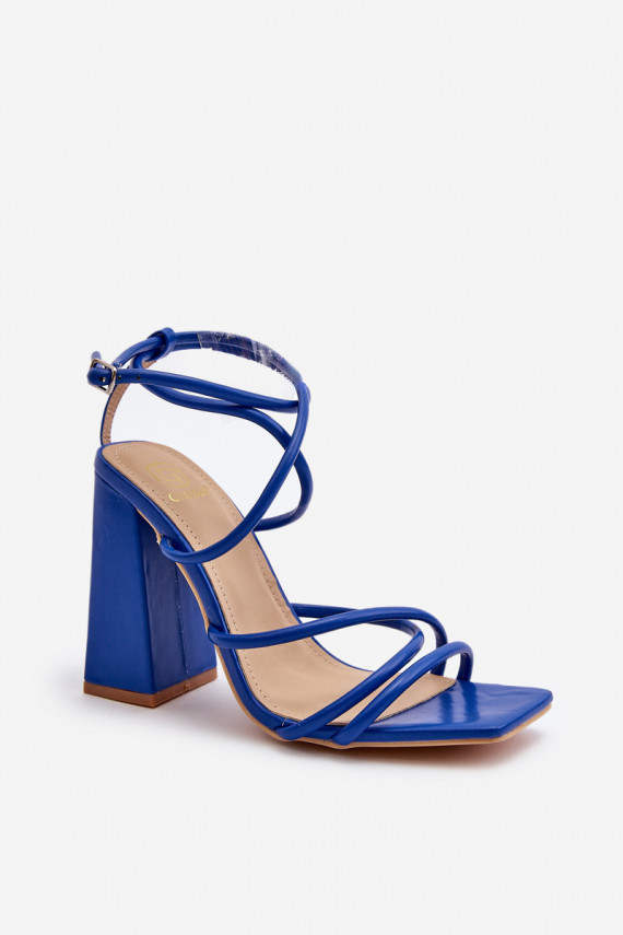 Fashionable High Heel Sandals Blue Josette
