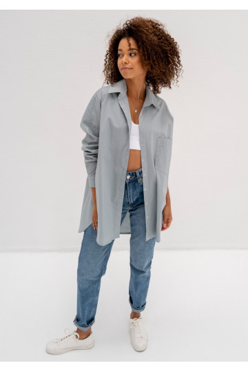 Viral - Minty blue oversize shirt