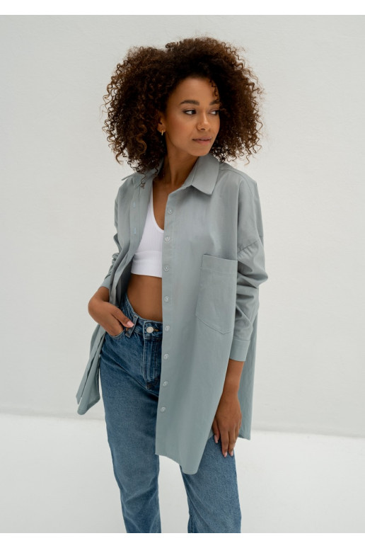 Viral - Minty blue oversize shirt Viral - Minty blue oversize shirt