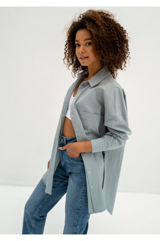 Viral - Minty blue oversize shirt Viral - Minty blue oversize shirt