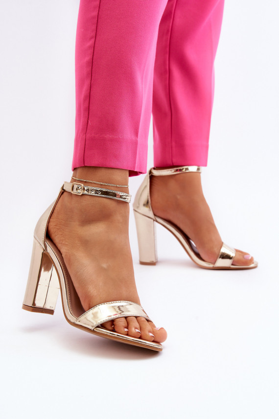 Golden Platform Sandals Thakko
