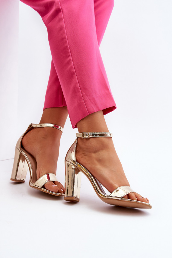 Golden Platform Sandals Thakko