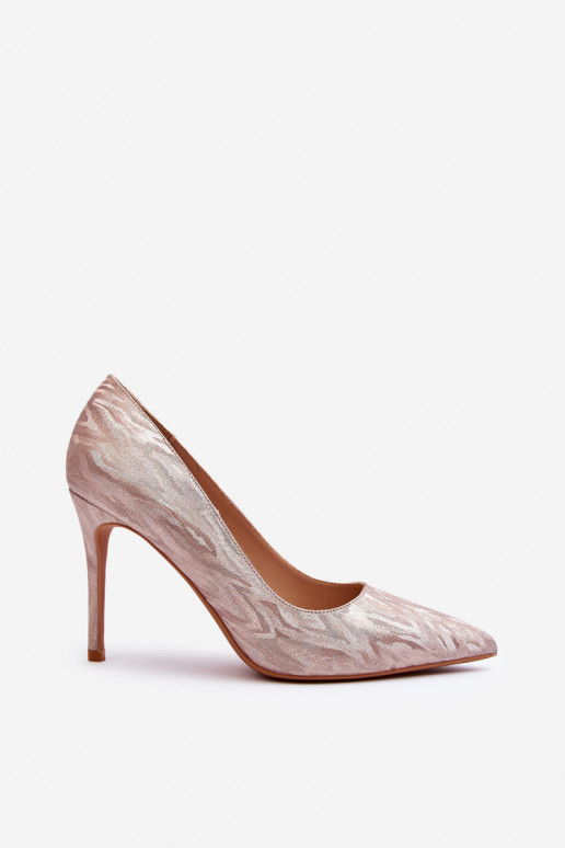 Glittery Embellished Pumps Champagne Klonisa Glittery Embellished Pumps Champagne Klonisa