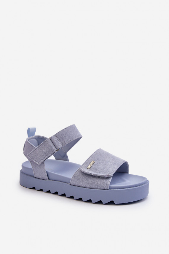 Women's Suede Platform Sandals Big Star Black