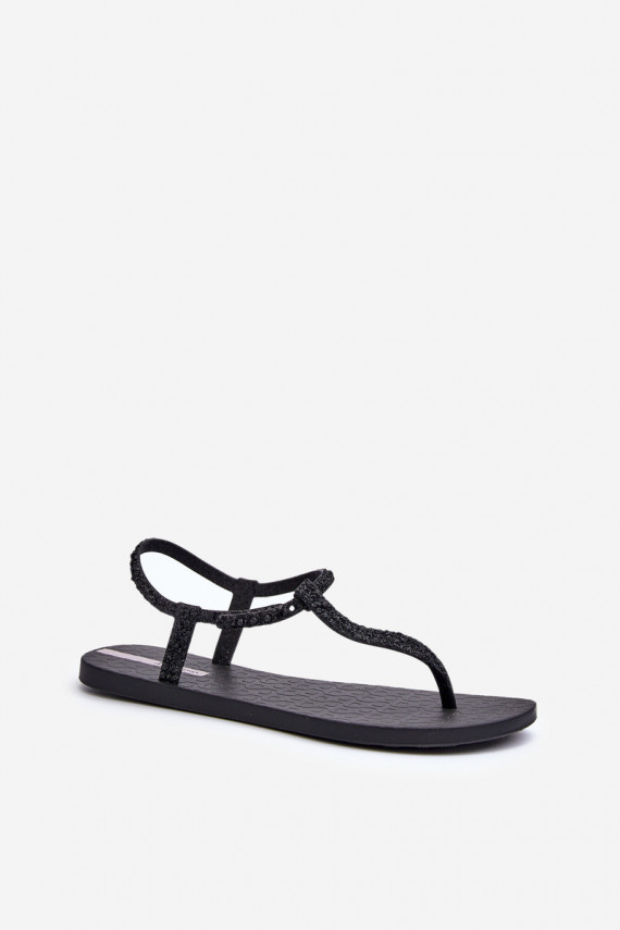 Women's Glitter Flip-flop Sandals Ipanema Class Brilha Fem Black