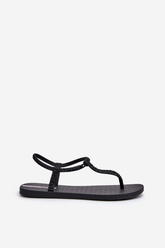 Women's Glitter Flip-flop Sandals Ipanema Class Brilha Fem Black