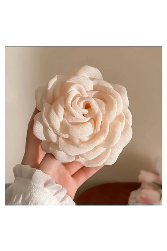 Hair clip duża klamra XL  róża owa 9cm