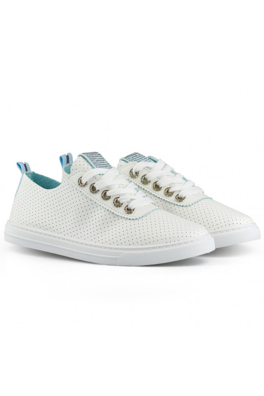 White openwork sneakers women's... White openwork sneakers women's...