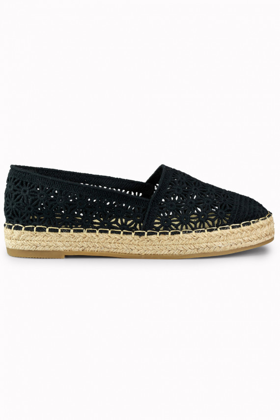 Women's black espadrilles