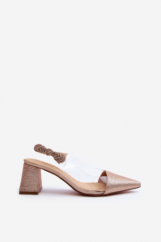 Elegant Pointed-Toe Pumps D&A MR91292-1 Champagne Elegant Pointed-Toe Pumps D&A MR91292-1 Champagne