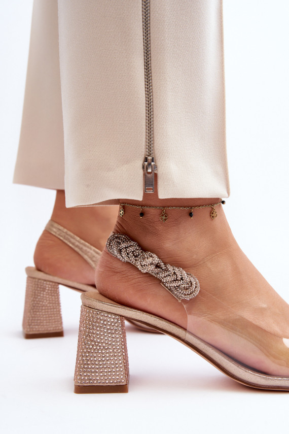 Elegant Pointed-Toe Pumps D&A MR91292-1 Champagne