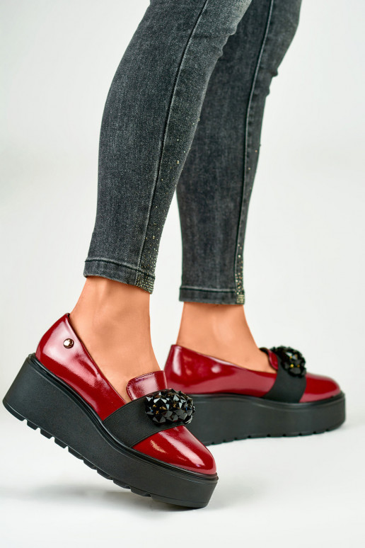 Patent red women's platform shoes Patent red women's platform shoes