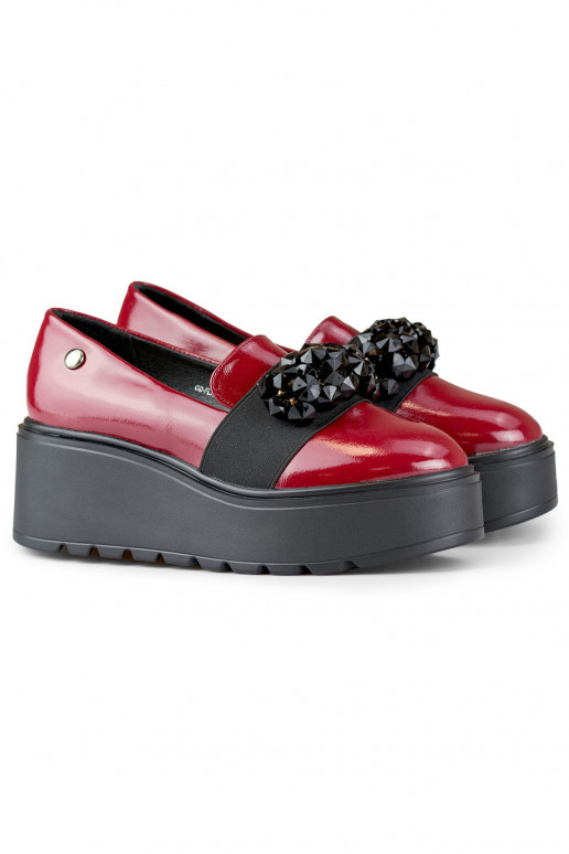 Patent red women's platform shoes Patent red women's platform shoes