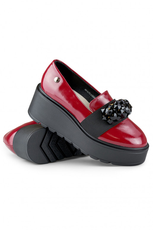 Patent red women's platform shoes Patent red women's platform shoes
