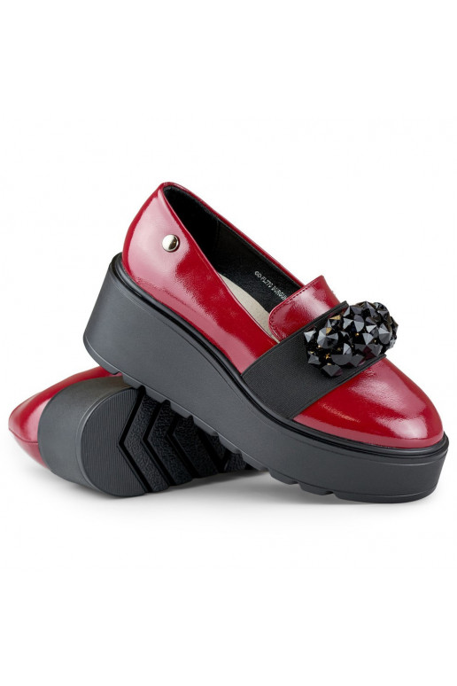 Patent red women's platform shoes Patent red women's platform shoes