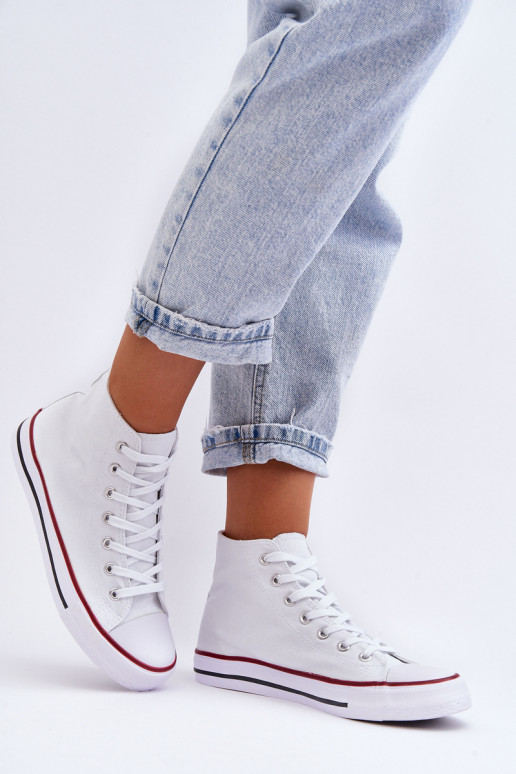 Women's Classic High Top Sneakers White Remos Women's Classic High Top Sneakers White Remos