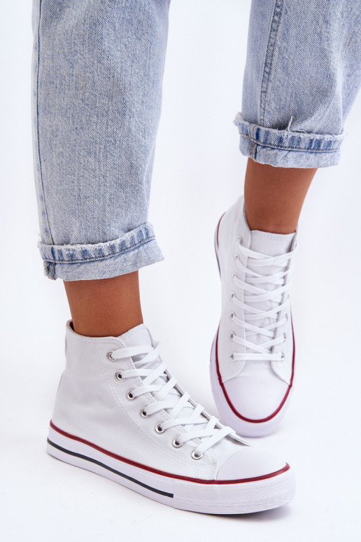 Women's Classic High Top Sneakers White Remos Women's Classic High Top Sneakers White Remos