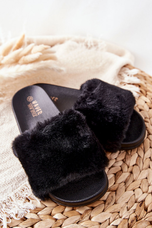 copy of Women's Slippers With Fur Black Belmondo
