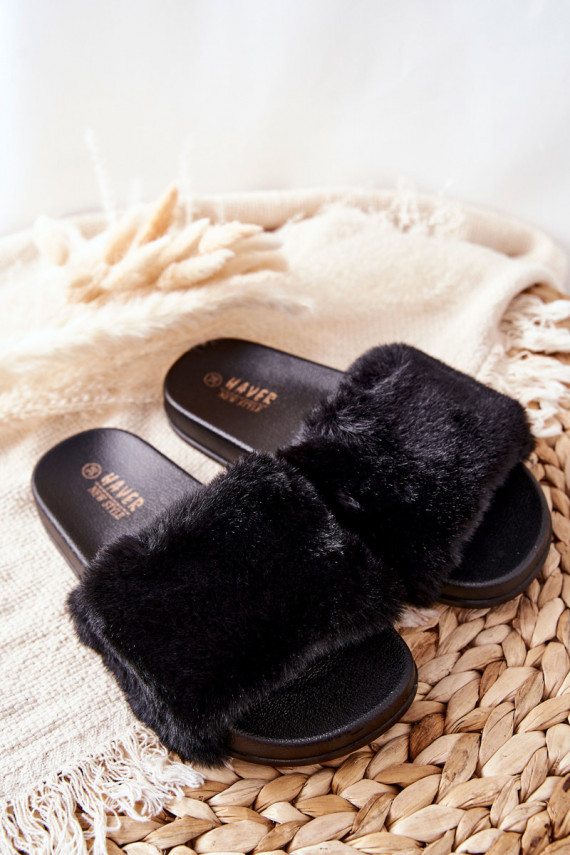 copy of Women's Slippers With Fur Black Belmondo