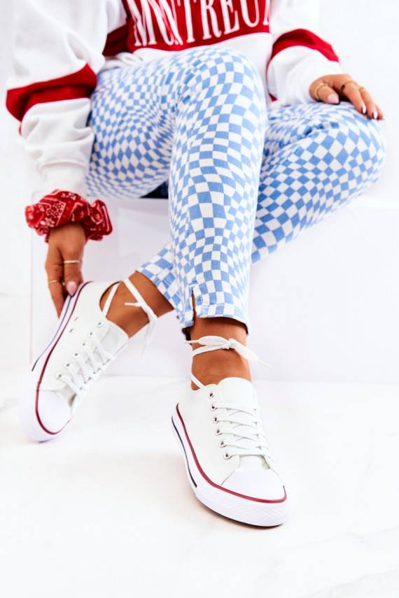 White leisure shoes