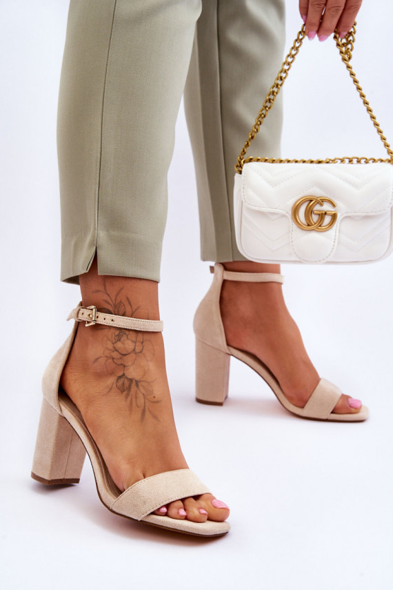 Women's Classic Suede Sandals Beige Passo