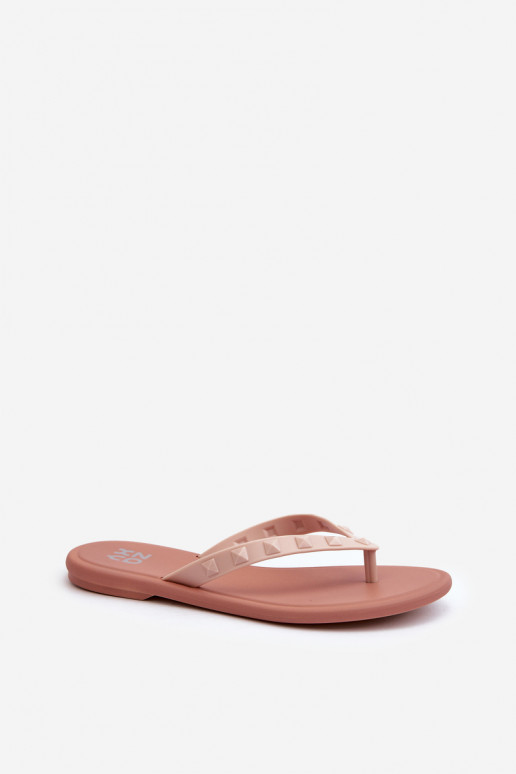 Flat Elastic Women's Flip-Flops ZAXY Pink