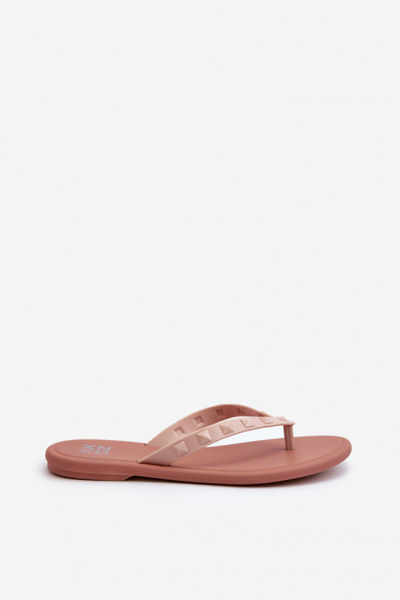 Flat Elastic Women's Flip-Flops ZAXY Pink