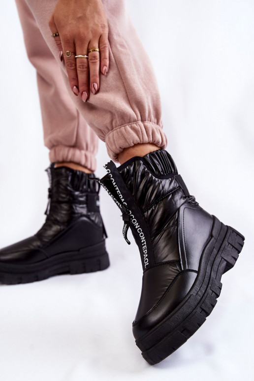 Snow boots with elastic band womens...