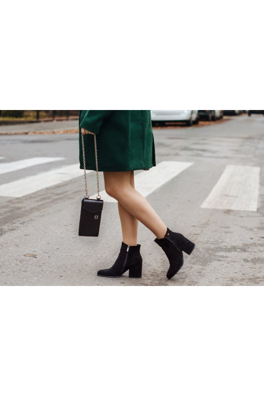 Black shoes with a classic model on...