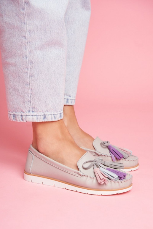 Women's Suede Loafers With Fringes... Women's Suede Loafers With Fringes...