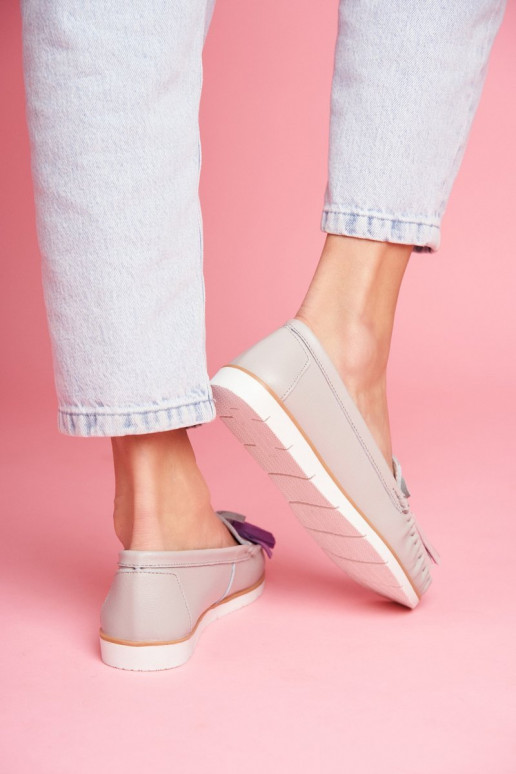 Women's Suede Loafers With Fringes... Women's Suede Loafers With Fringes...