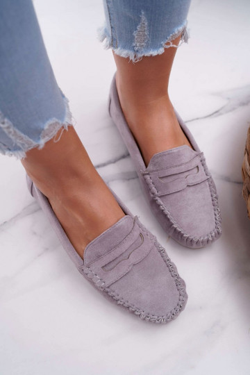Women s Loafers Suede Grey... 2