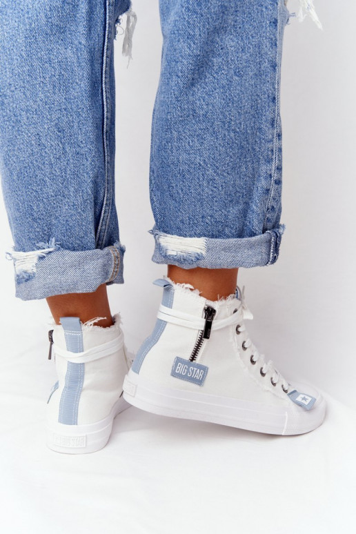 Women's platform sneakers white Aineri