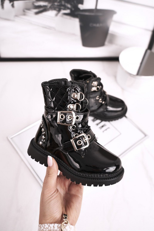 Insulated Worker Boots with zip Black...