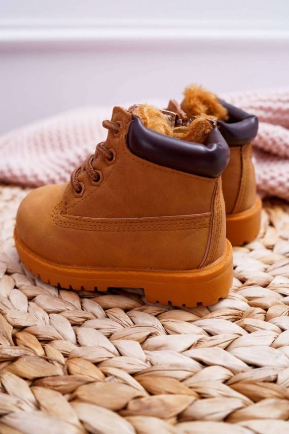 Children's Warmed Trappers Boots Camel Dexter
